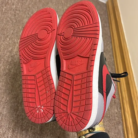 Air Jordan 1 sneakers.  Big boys size 4Y