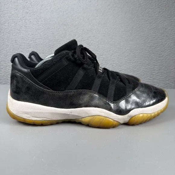 Air Jordan Shoes Mens 12 Black Jordan 11 XI Retro Low Barons Basketball Athletic