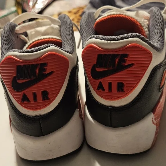 Air Max 90 Leat (GS)white medium grey infrared cool grey sneakers