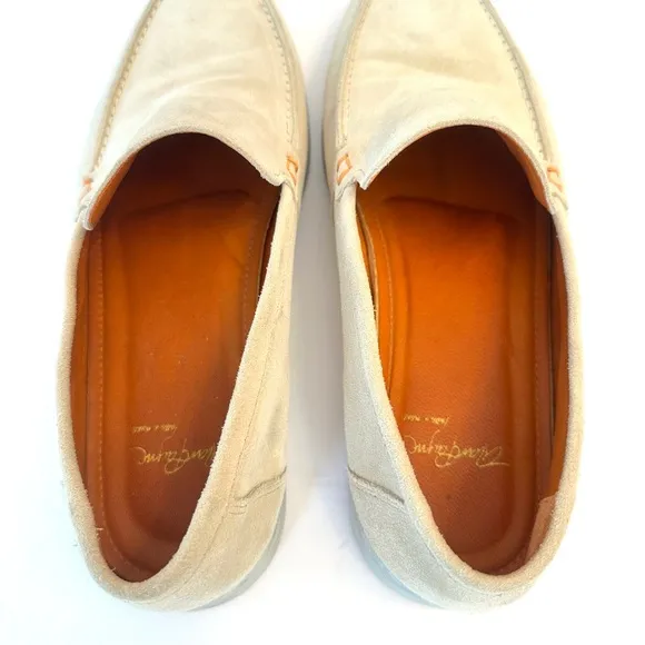 Alan Payne Rio Suede slip on leader shoes in Sand, size 11 1/2