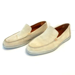 Alan Payne Rio Suede slip on leader shoes in Sand, size 11 1/2
