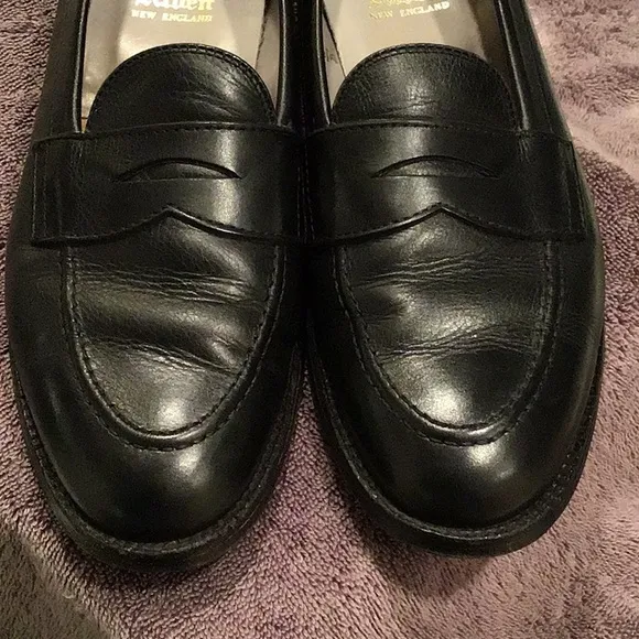 Alden Men's Black Leather Loafers9695F size 7/D  used conditions calfskin