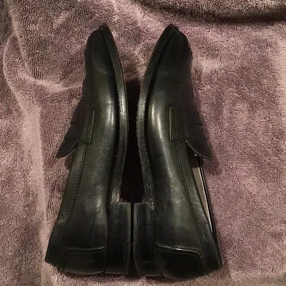 Alden Men's Black Leather Loafers9695F size 7/D  used conditions calfskin