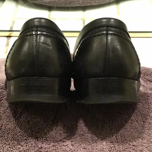 Alden Men's Black Leather Loafers9695F size 7/D  used conditions calfskin