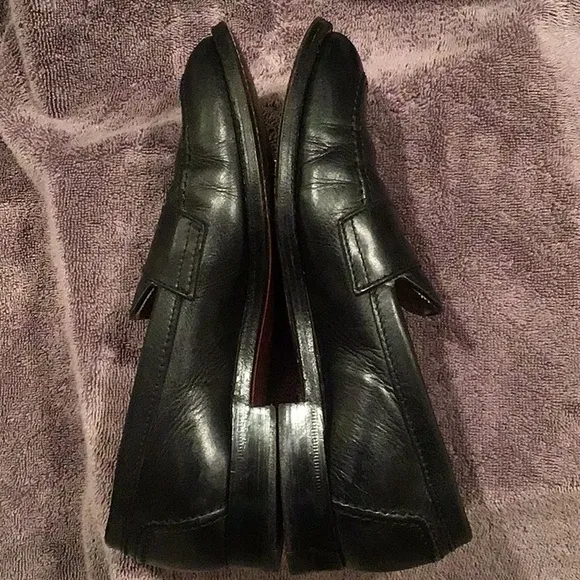 Alden Men's Black Leather Loafers9695F size 7/D  used conditions calfskin