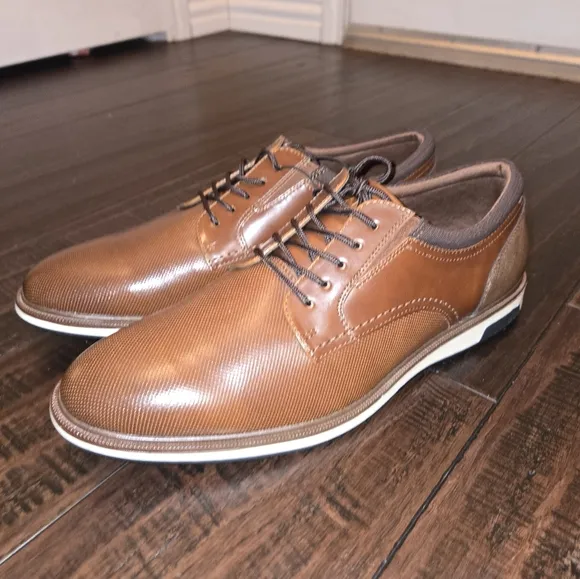 Aldo Brown Leather Dress Shoes Sz 10.5