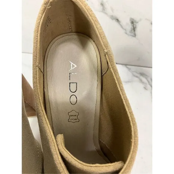 ALDO Suede Leather Open Toe Heels