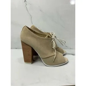 ALDO Suede Leather Open Toe Heels