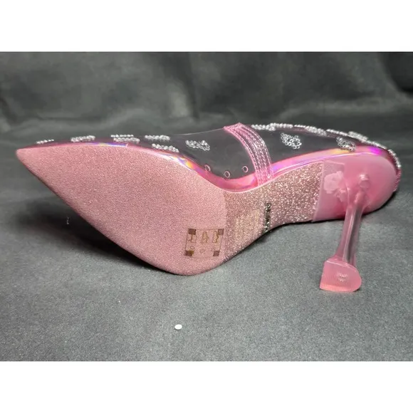 Aldo Women's Pink BARBIE TESSY Bedazzled Pumps Size 8 Heels Shoes Glitter