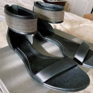 Alexander McQueen Zipper Ankle Sandals