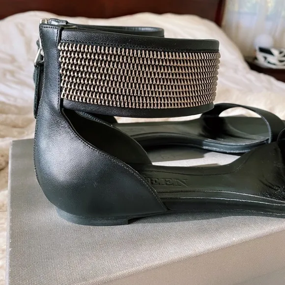 Alexander McQueen Zipper Ankle Sandals