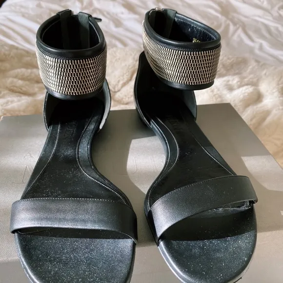 Alexander McQueen Zipper Ankle Sandals