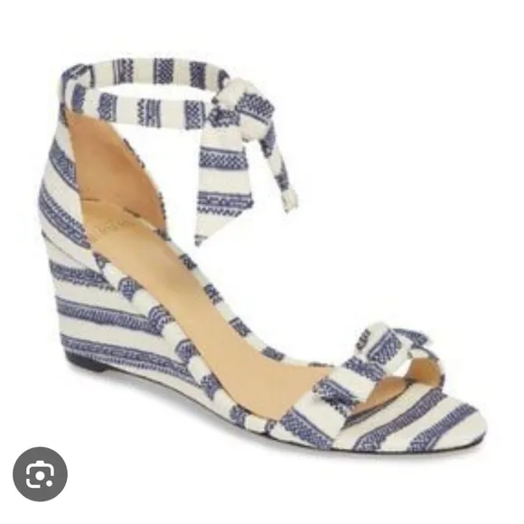 ALEXANDRE BIRMAN Clarita Wedge Striped Sandals Size 41