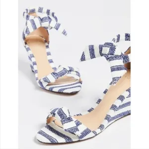 ALEXANDRE BIRMAN Clarita Wedge Striped Sandals Size 41