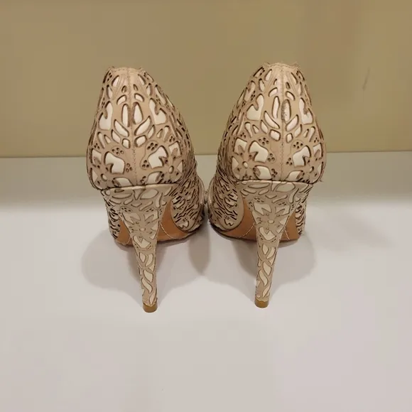Alice   Olivia Laser Cut Heels