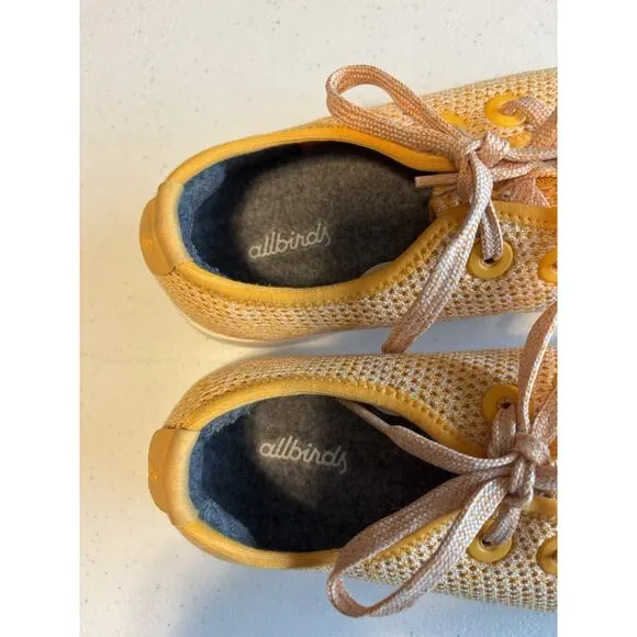 Allbirds Sneakers Womens 8 Yellow Trainers