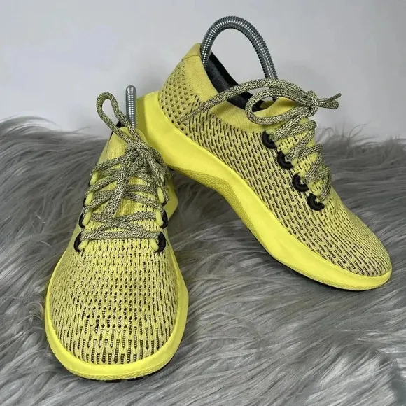 Allbirds Tree Dasher Womens Size 7 Shoes Buoyant Yellow Running Sneakers