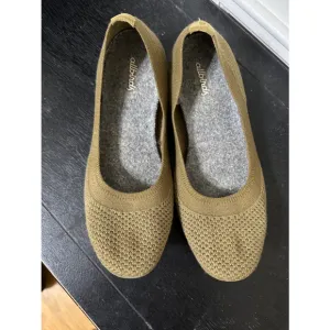 Allbirds Washable Tree Breezers Flats Eco Knit Ballet Wool Olive Womens 7.5W