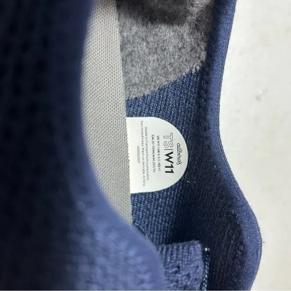 Allbirds Womens Tree Skippers Blue Running Shoes Sneakers US Size 11/EUR 41