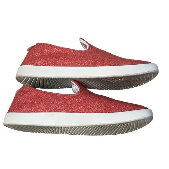 Allbirds Wool Loungers Slip On Red Tennis Shoes Sneakers Women's 6