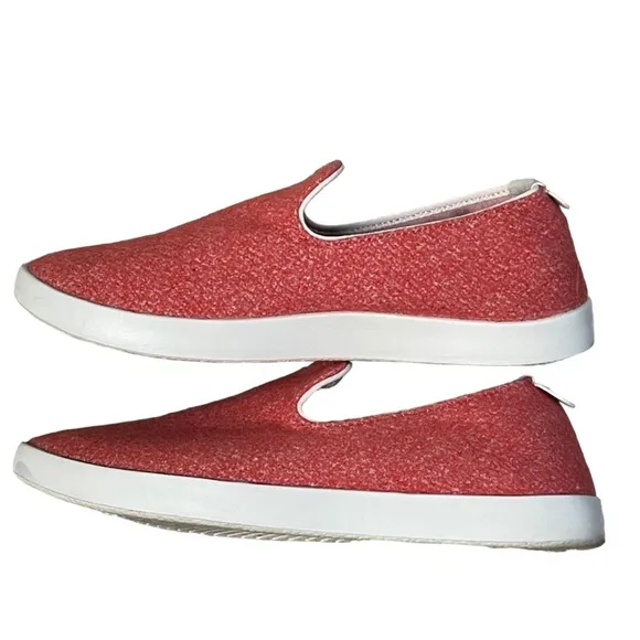 Allbirds Wool Loungers Slip On Red Tennis Shoes Sneakers Women's 6