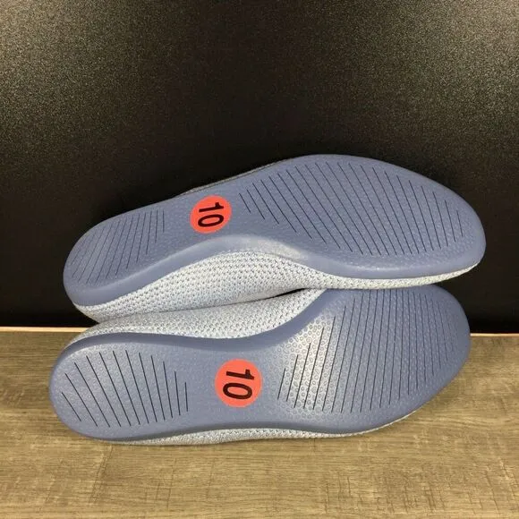 Allbirds Tree Breezers Women's Size 10 Whitecap Blue Slip On Ballet Flats Shoes