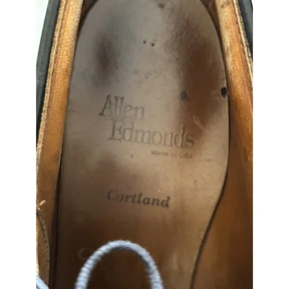 Allen Edmonds 10.5 Cap Toe Cortland Men’s Dress Shoes Leather