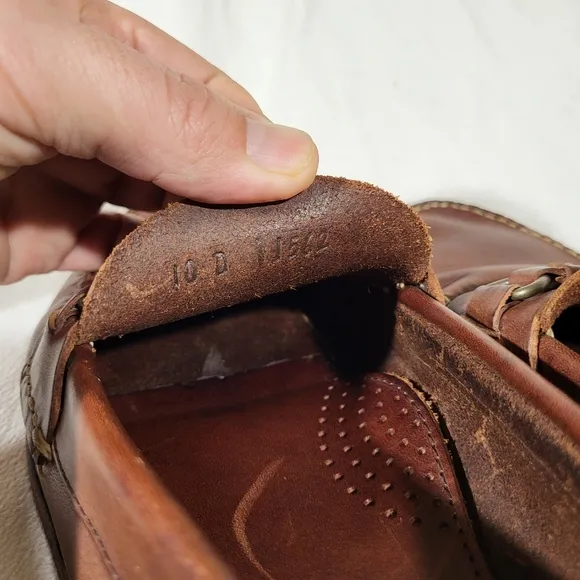Allen Edmonds Bates Toe Loafers Leather Shoes Size 10 D