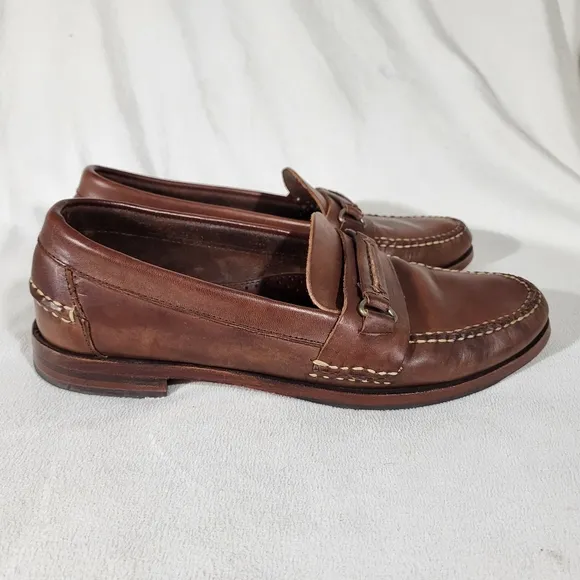 Allen Edmonds Bates Toe Loafers Leather Shoes Size 10 D