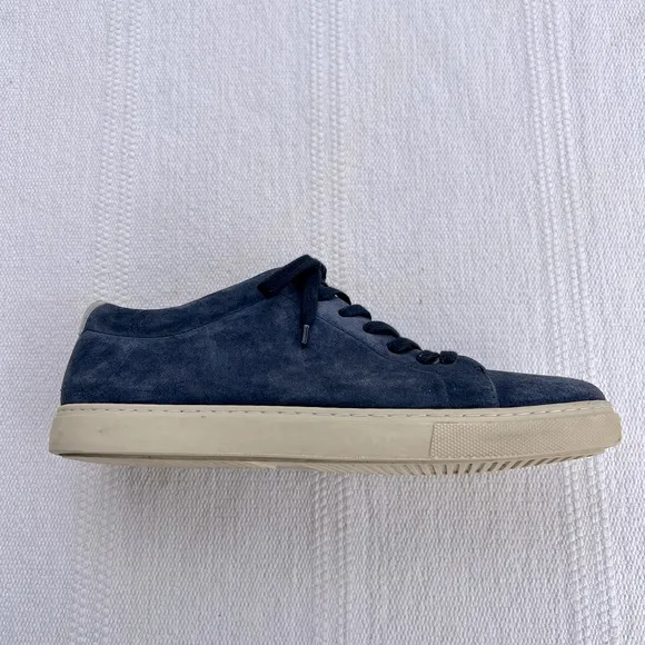 Allen Edmonds Blue Suede Lace Sneakers Size 8.5 casual