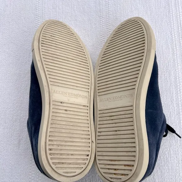 Allen Edmonds Blue Suede Lace Sneakers Size 8.5 casual