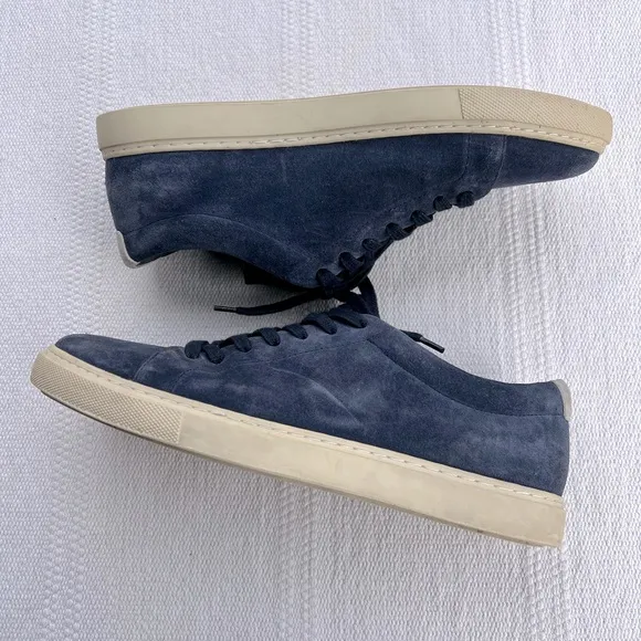 Allen Edmonds Blue Suede Lace Sneakers Size 8.5 casual