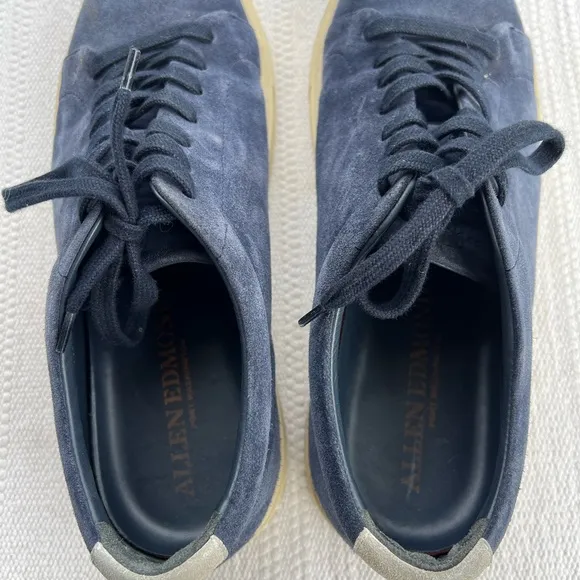 Allen Edmonds Blue Suede Lace Sneakers Size 8.5 casual