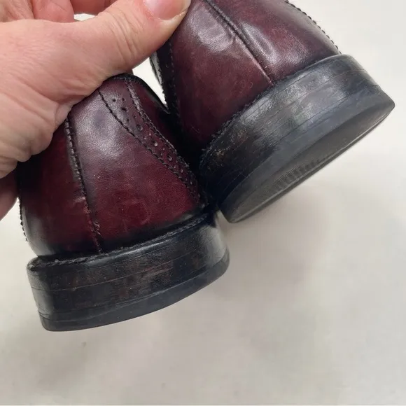 Allen Edmonds Bradenton Tassel Loafers Burgundy Dress Shoes Size 10