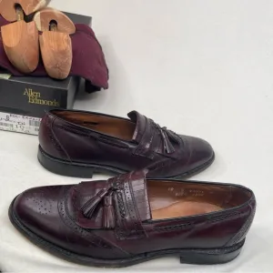 Allen Edmonds Bradenton Tassel Loafers Burgundy Dress Shoes Size 10