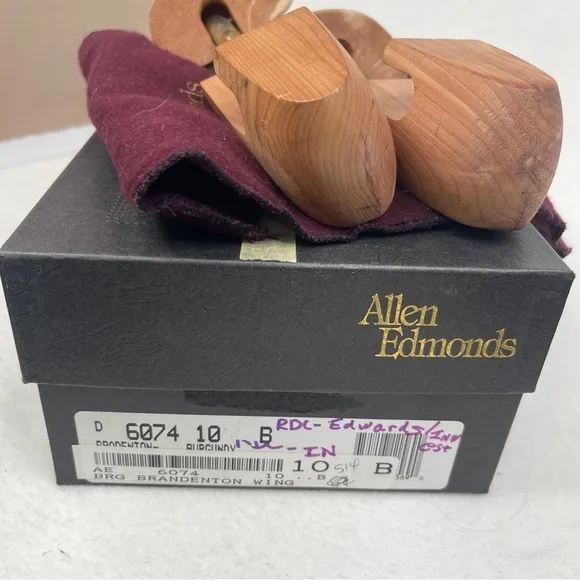 Allen Edmonds Bradenton Tassel Loafers Burgundy Dress Shoes Size 10