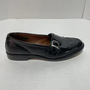 Allen Edmonds Cahill Mens Sz 9.5 D Leather Black Buckle Loafers Dress Shoes