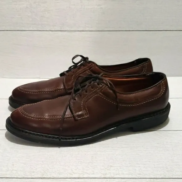 Allen Edmonds  chocolate brown oxfords dress mens shoes size 13