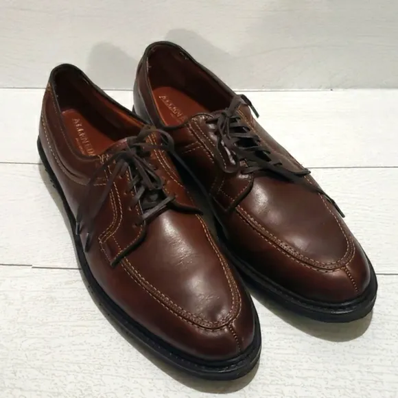 Allen Edmonds  chocolate brown oxfords dress mens shoes size 13
