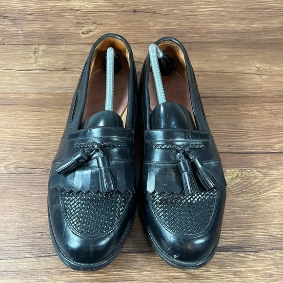 Allen Edmonds Cody Black Leather Slip-On Loafer Tassel Dress Shoes Men’s Size 11