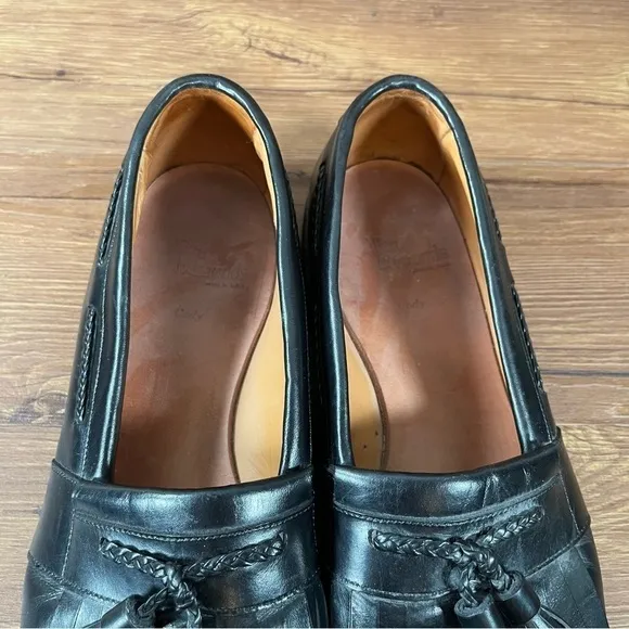 Allen Edmonds Cody Black Leather Slip-On Loafer Tassel Dress Shoes Men’s Size 11