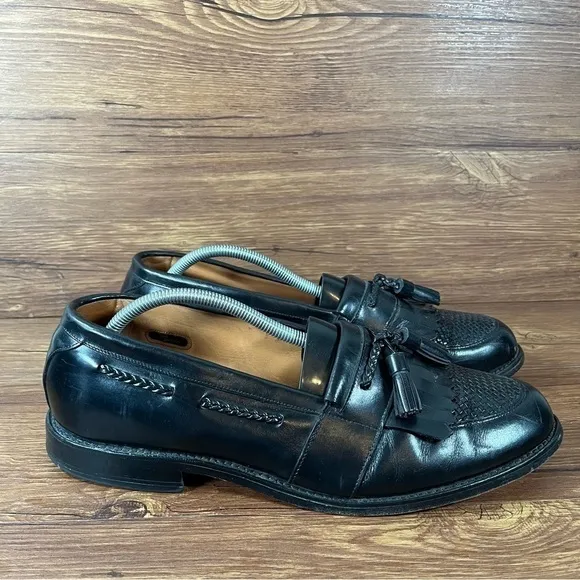 Allen Edmonds Cody Black Leather Slip-On Loafer Tassel Dress Shoes Men’s Size 11