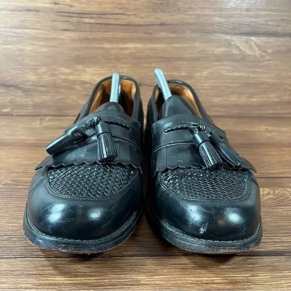 Allen Edmonds Cody Black Leather Slip-On Loafer Tassel Dress Shoes Men’s Size 11