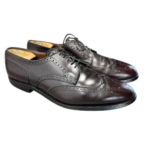 Allen Edmonds Concord Wingtip Oxford Shoes Red Brown Size 12
