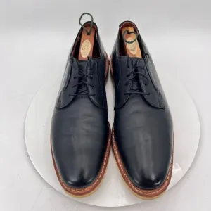 Allen Edmonds Cove Drive Men Size 10.5D Black Leather Plain Toe Derby Dress Shoe