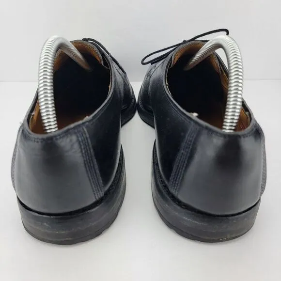 Allen Edmonds Dellwood Men Size 8.5 Black Leather Oxford Split Toe Dress Shoes 1