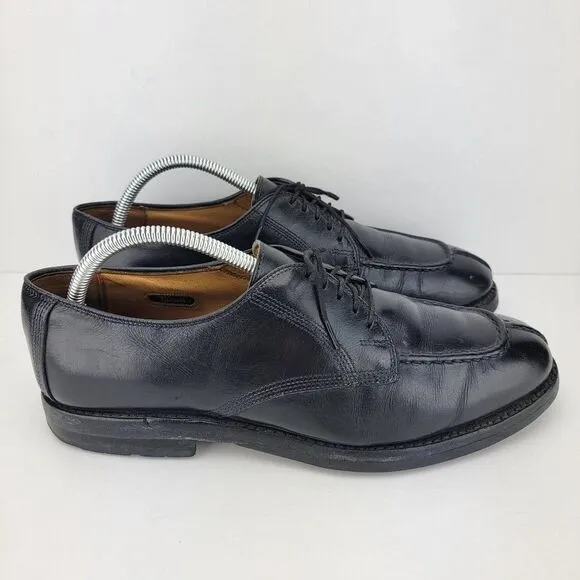 Allen Edmonds Dellwood Men Size 8.5 Black Leather Oxford Split Toe Dress Shoes 1