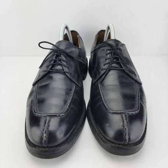 Allen Edmonds Dellwood Men Size 8.5 Black Leather Oxford Split Toe Dress Shoes 1