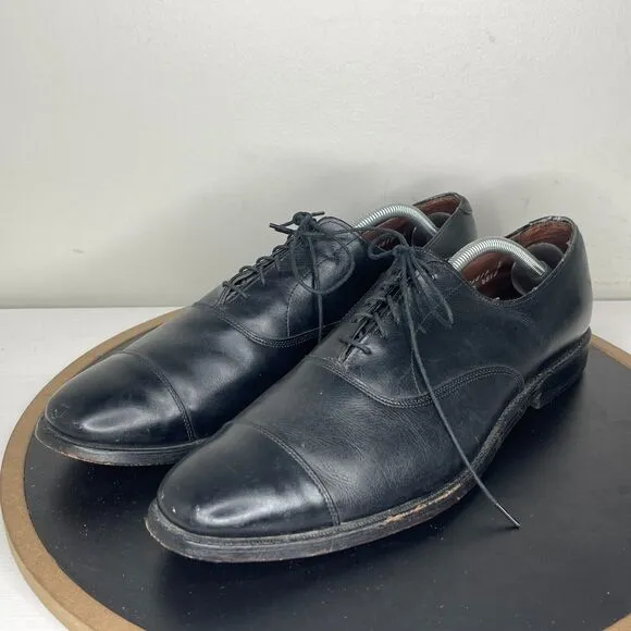 Allen Edmonds Dress Shoes Men’s Size 12 Park Avenue Cap Toe Black Oxford