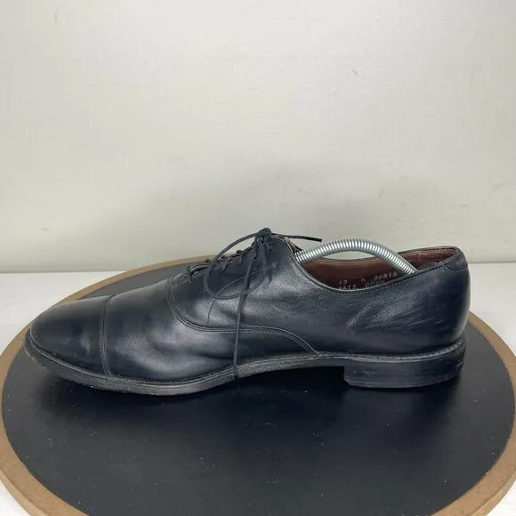 Allen Edmonds Dress Shoes Men’s Size 12 Park Avenue Cap Toe Black Oxford